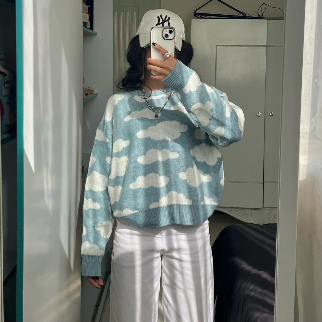 Korean pattern sweater for girls