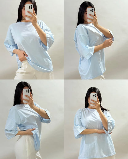 Over size different colour t-shirt