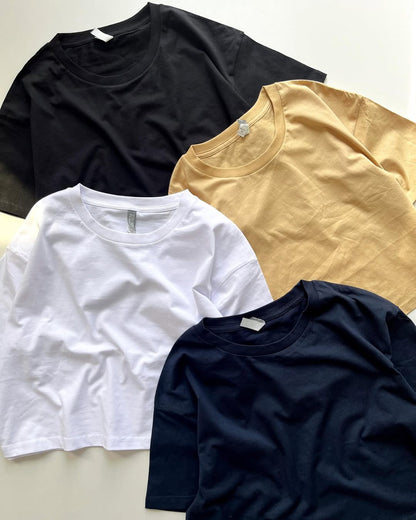 Women’s Oversized Casual T-Shirt –, Round Neck, Half Sleeve,