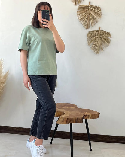 Graphic Oversized Cotton T-Shirt –