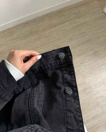 Girl's long sleeve denim  black color