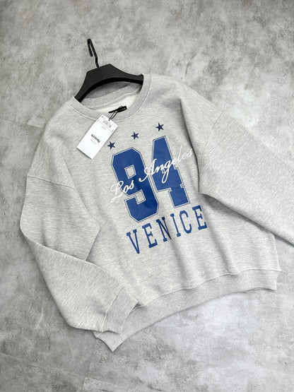 black line Oversized Sweatshirt