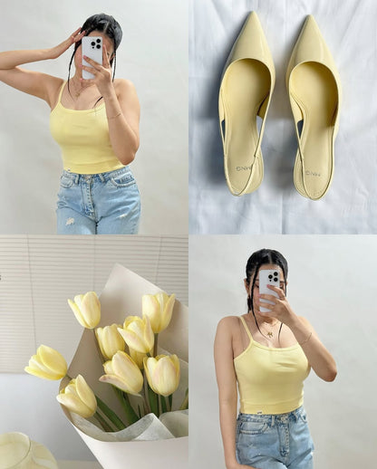 Women vests square neck camisole tops multiple colour