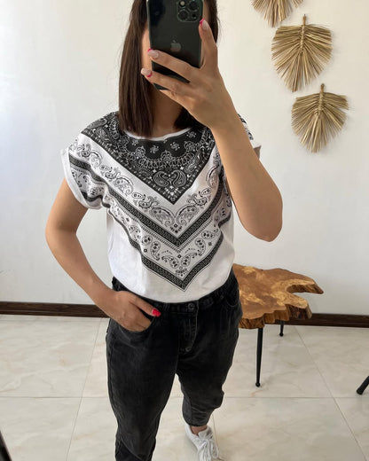 Slim regular printed T-shirt