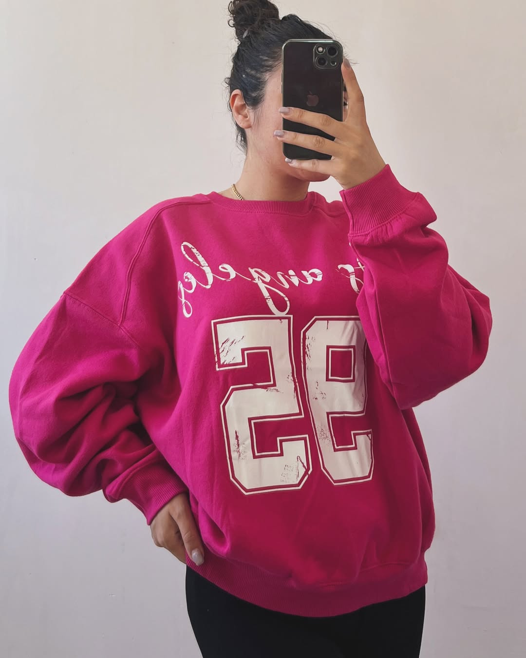 Women’s Oversized Casual T-Shirt –, Round Neck, Half Sleeve,