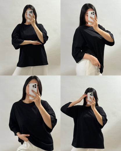 Over size different colour t-shirt