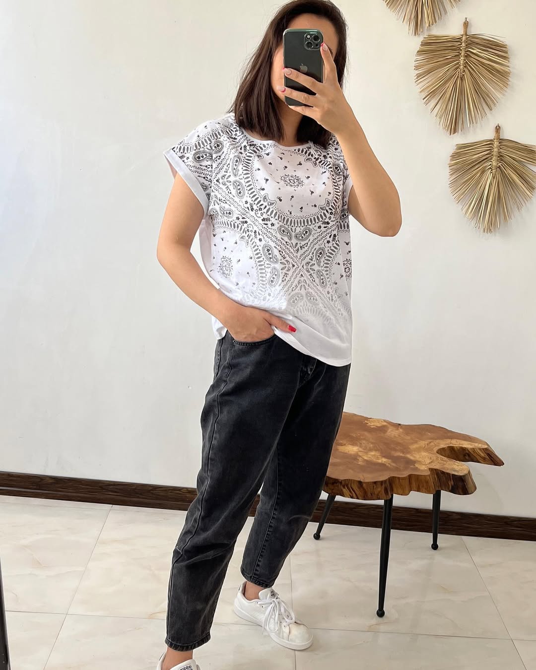 Slim regular printed T-shirt