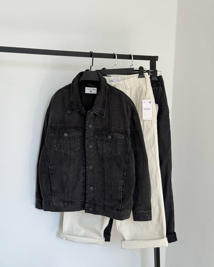 Girl's long sleeve denim  black color