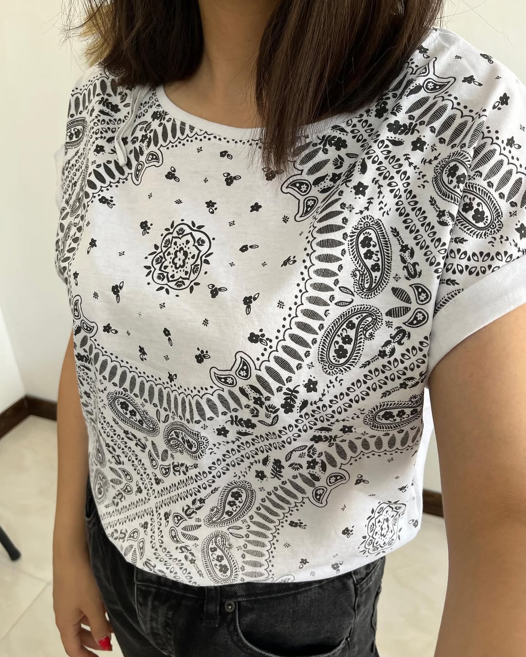 Slim regular printed T-shirt