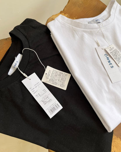 Korean pattern slim t-shirt