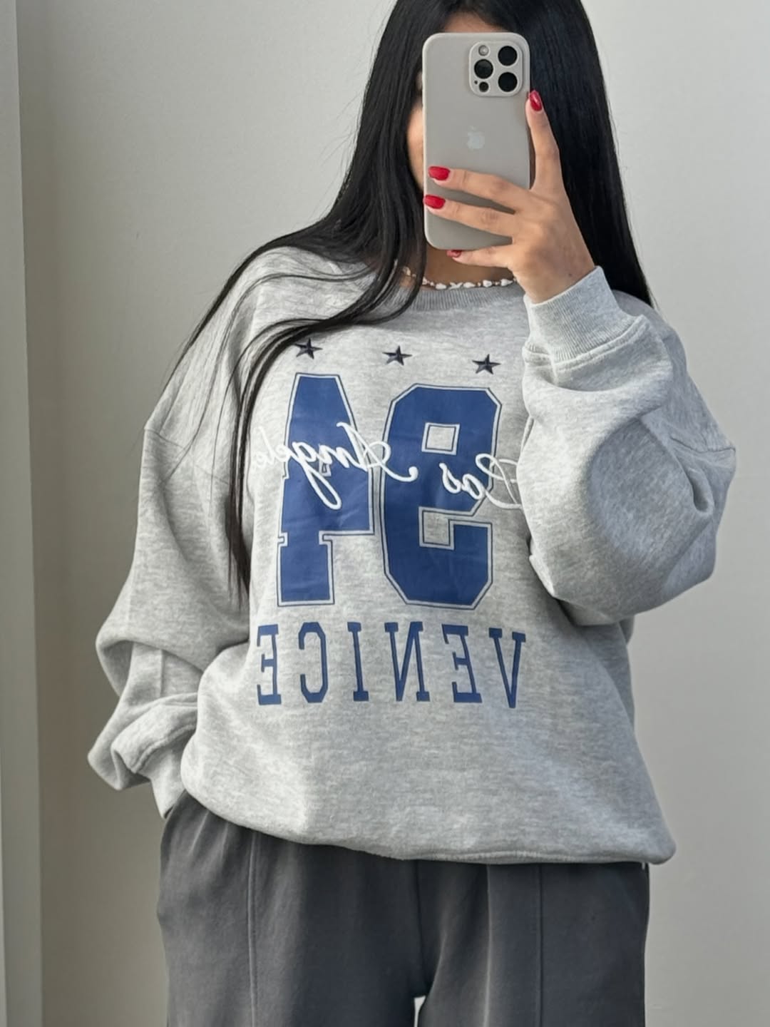 black line Oversized Sweatshirt