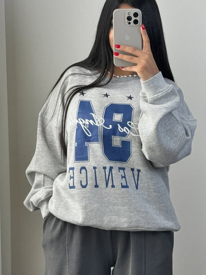 black line Oversized Sweatshirt