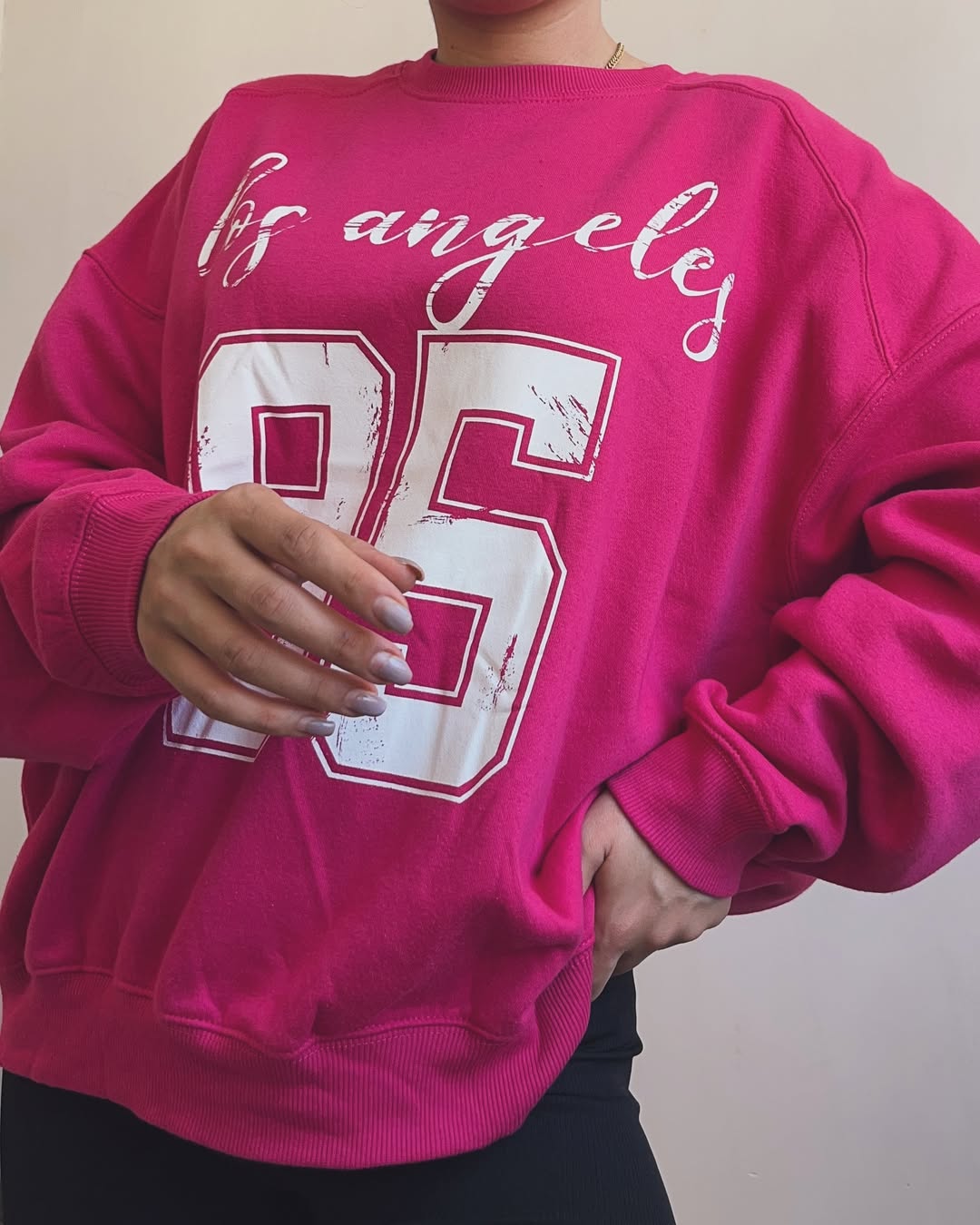 Women’s Oversized Casual T-Shirt –, Round Neck, Half Sleeve,