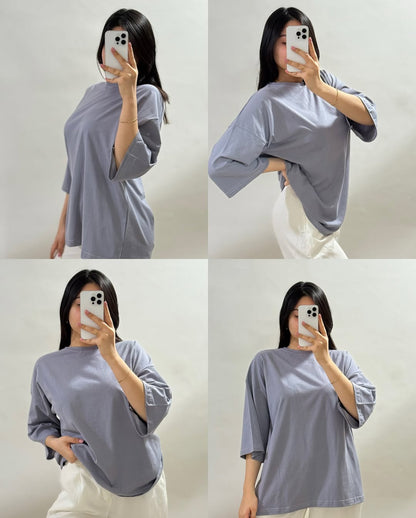 Over size different colour t-shirt