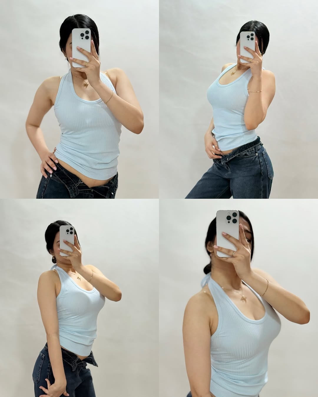 Women’ Ribbed Full Sleeve Crop Top with Tie Detailing – Casual Stylish Wear”