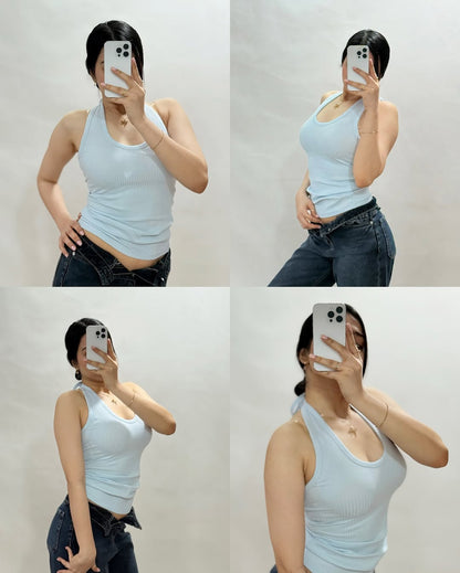 Women’ Ribbed Full Sleeve Crop Top with Tie Detailing – Casual Stylish Wear”