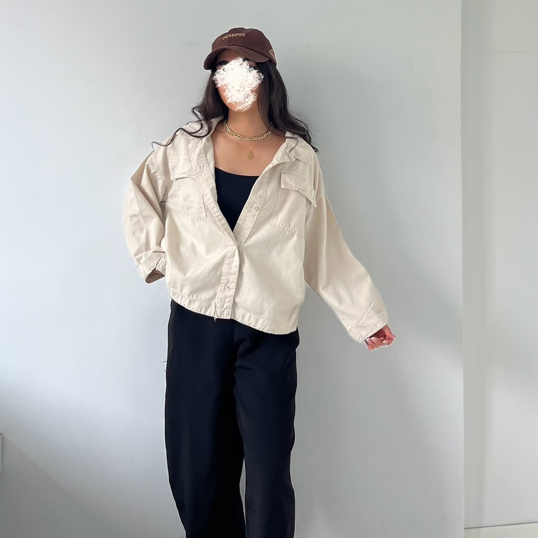 Women long sleeve denim shirt multiple color