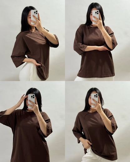 Over size different colour t-shirt