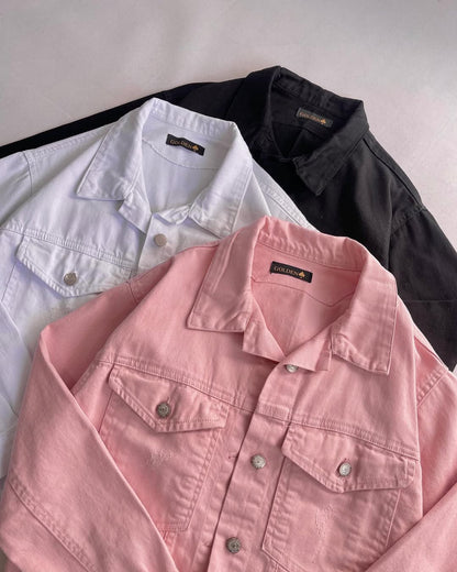 Girl's long  sleeve denim multiple color