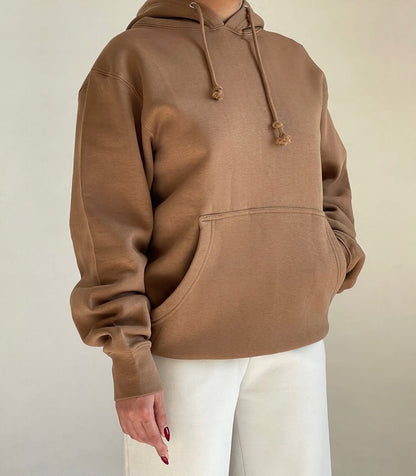 Oversized  Hoodie with Kangaroo Pocket – Casual Streetwear Pullover Sweatshirt"