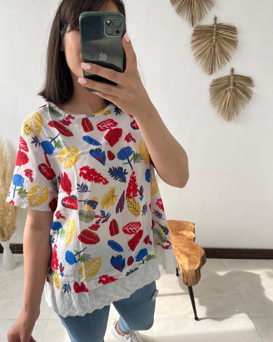 Women’s  Casual T-Shirt –, Round Neck, Half Sleeve,