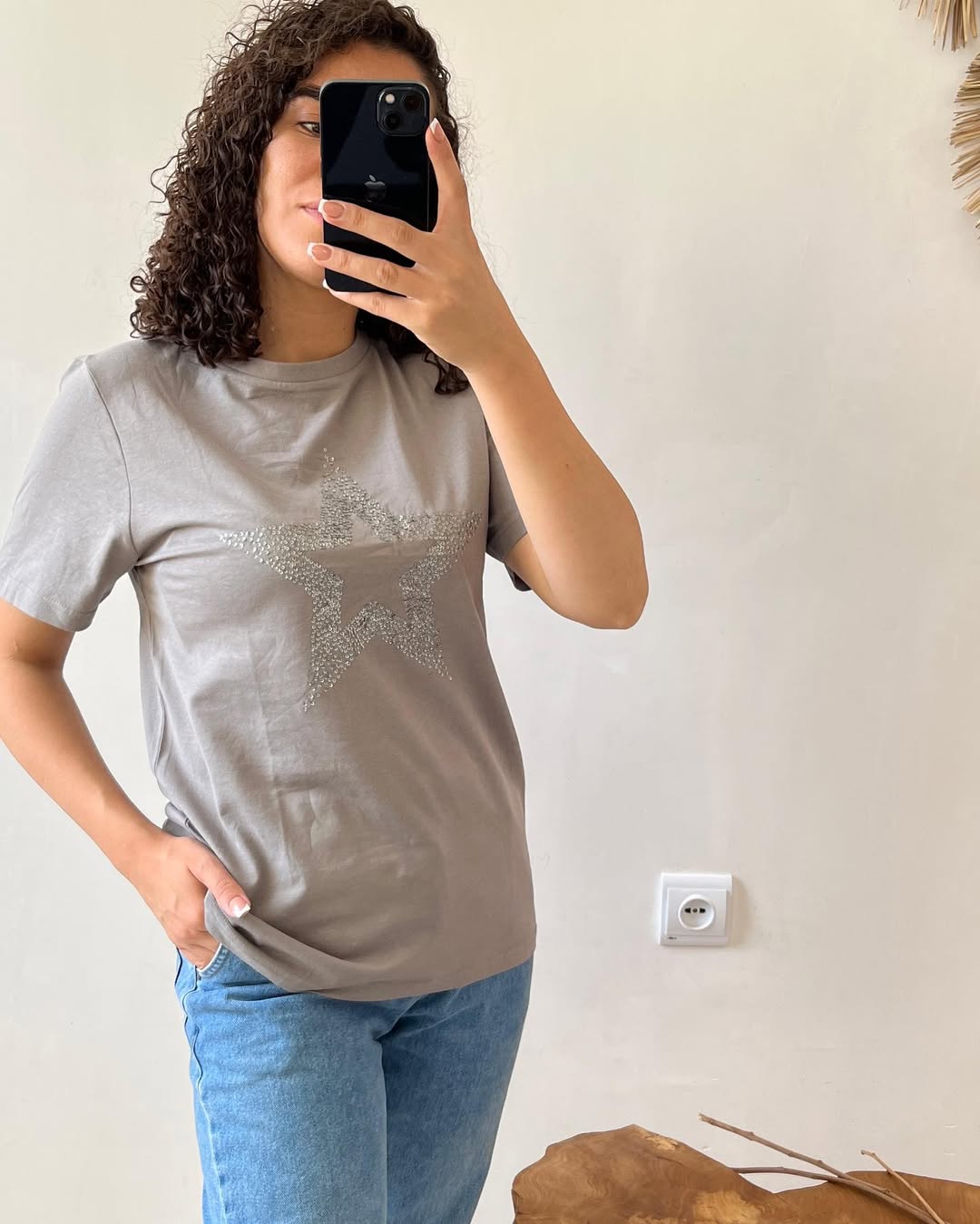 Women’s  Casual T-Shirt –, Round Neck, Half Sleeve,