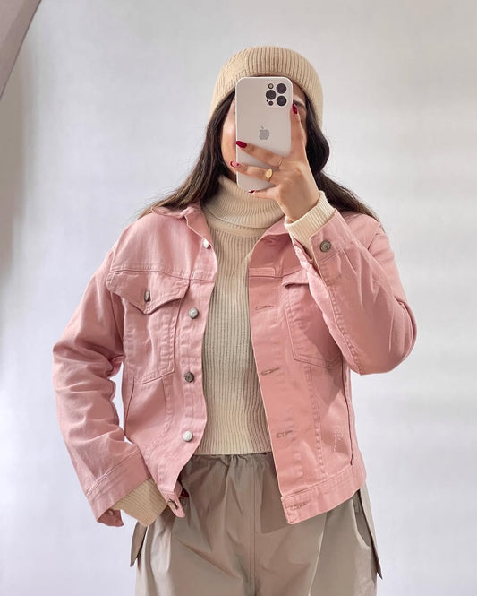 Girl's long  sleeve denim multiple color