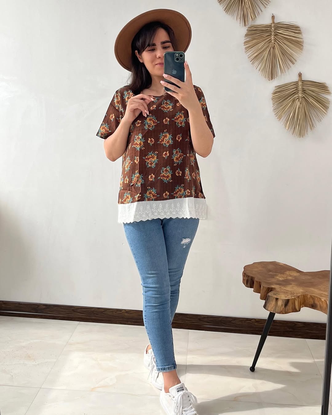 Women’s  Casual T-Shirt –, Round Neck, Half Sleeve,