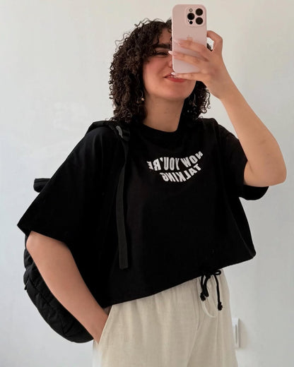 Women’s  Casual T-Shirt –, Round Neck,