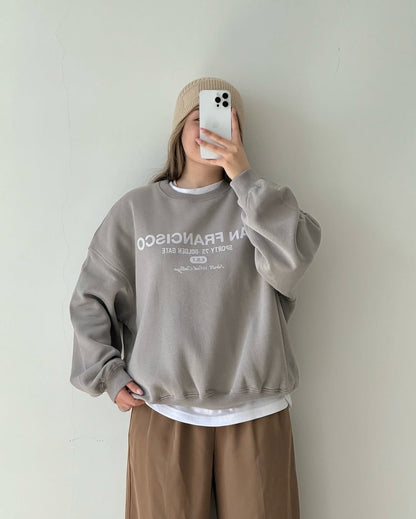 Women’s Oversized Casual T-Shirt –, Round Neck, Half Sleeve,