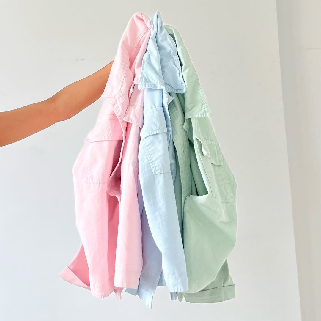 Women long sleeve denim shirt multiple color