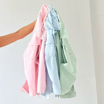 Women long sleeve denim shirt multiple color