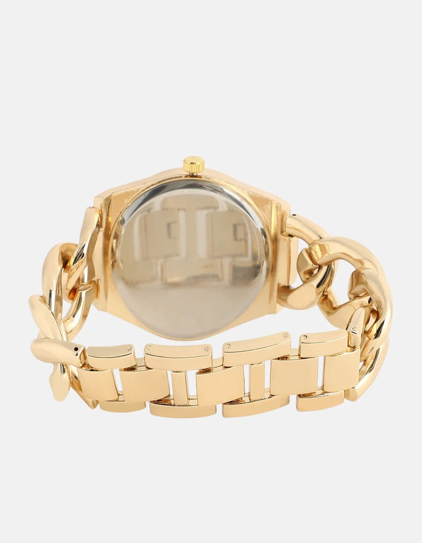 The Three-Dial Chunkylink Cushion Watch