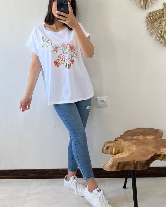 California Girl Graphic Oversized Cotton T-Shirt –