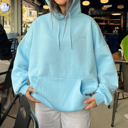 Oversized  Hoodie with Kangaroo Pocket – Casual Streetwear Pullover Sweatshirt"