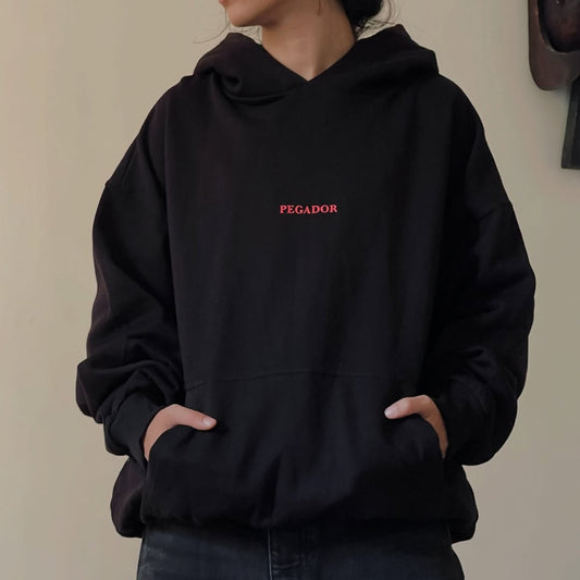 Oversized stylish black hoodie for girls