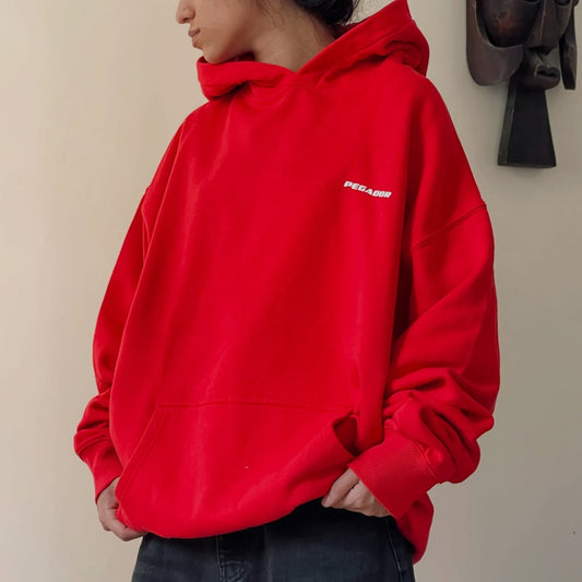 Oversized stylish Red hoodie for girls