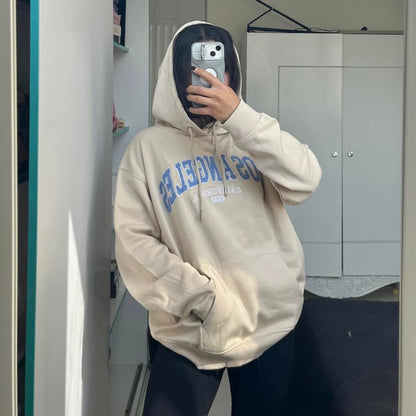 Oversized  Hoodie with Kangaroo Pocket – Casual Streetwear Pullover Sweatshirt"