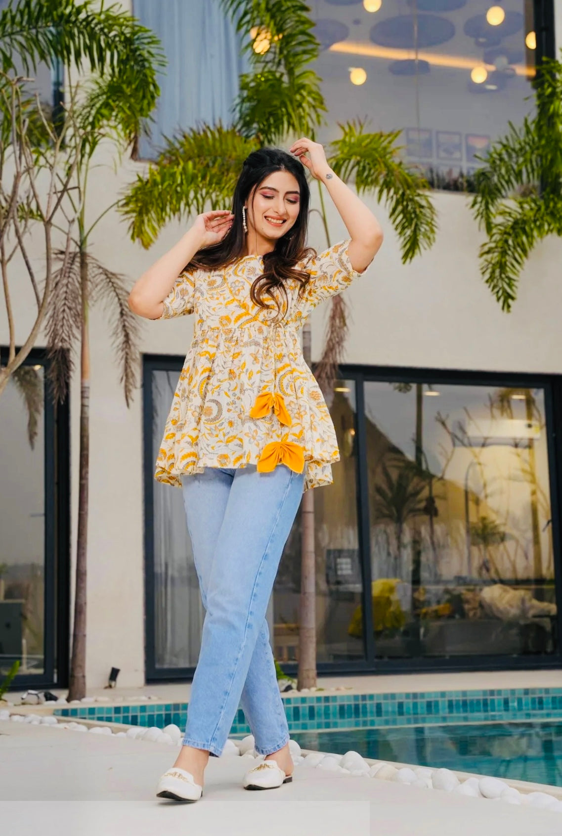 SUNFLOWER BREEZE COTTON TOP