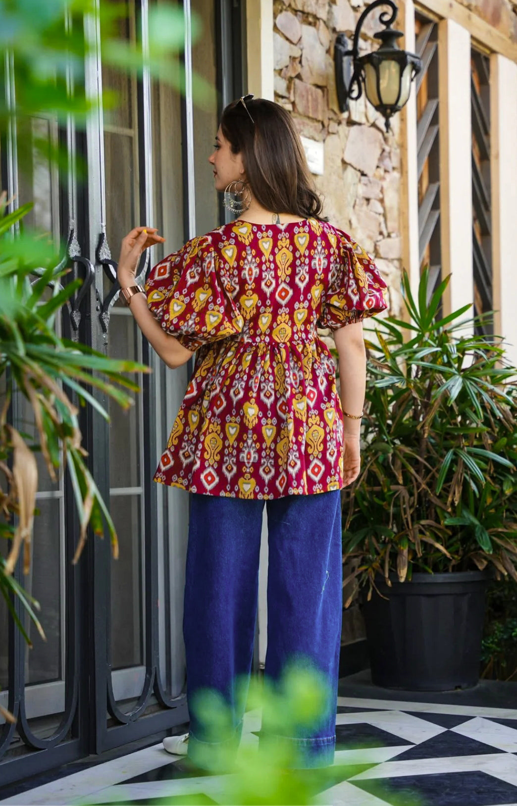 RUST SOLACE COTTON TOP