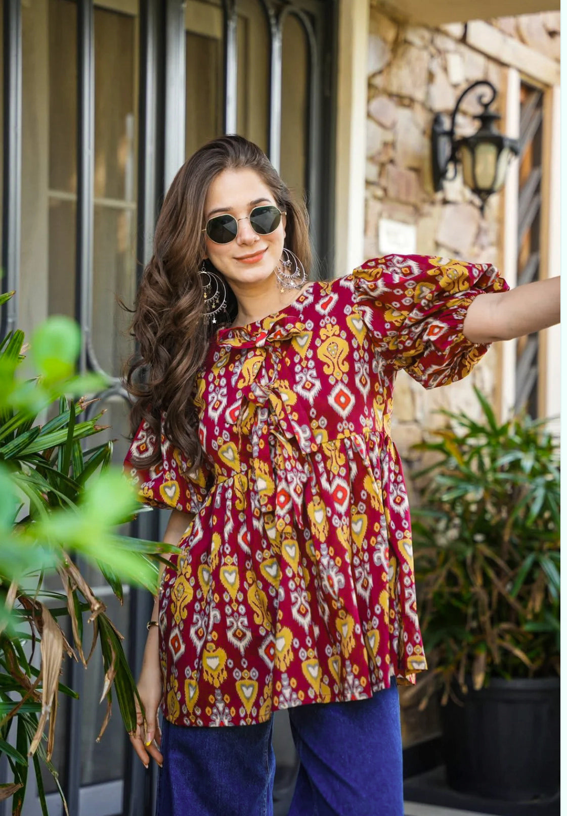 RUST SOLACE COTTON TOP