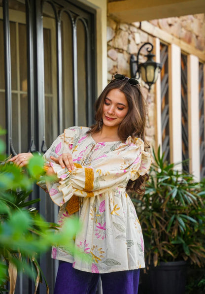 BARE BLOOM COTTON TOP