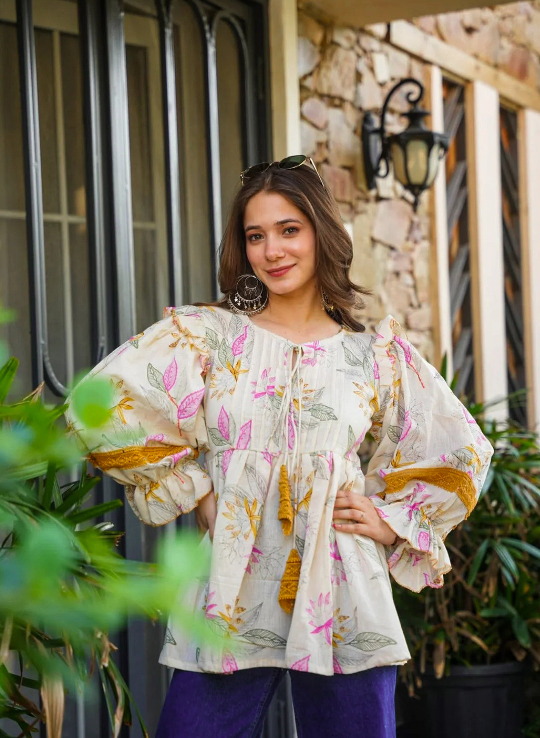 BARE BLOOM COTTON TOP