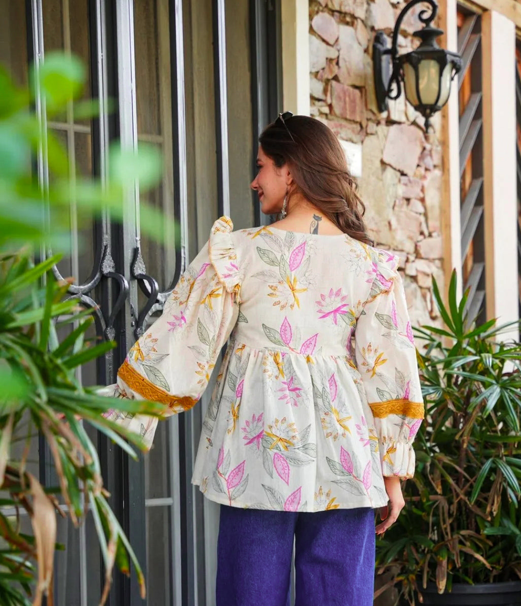 BARE BLOOM COTTON TOP