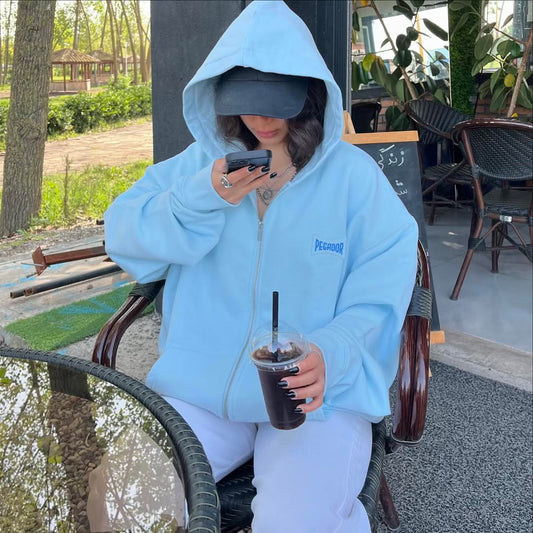 Oversized  Hoodie with Kangaroo Pocket – Casual Streetwear Pullover Sweatshirt"