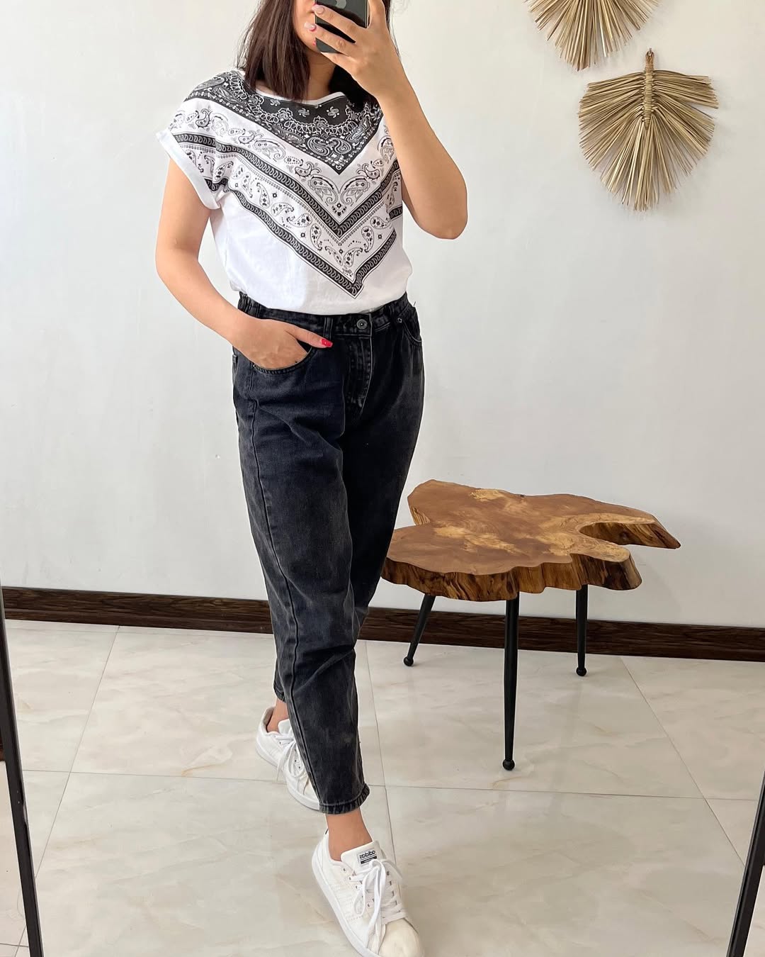 Slim regular printed T-shirt