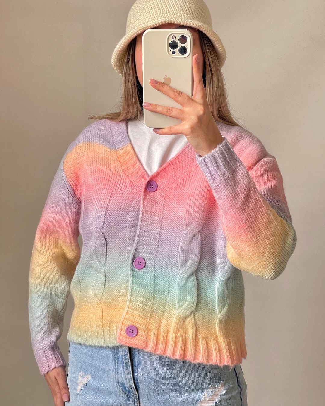 Women long sleeve wool sweater