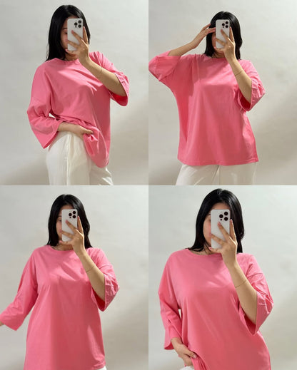 Over size different colour t-shirt