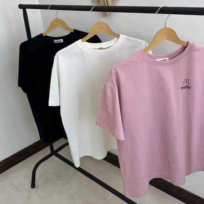 Women’s  Casual T-Shirt –, Round Neck, Half Sleeve,