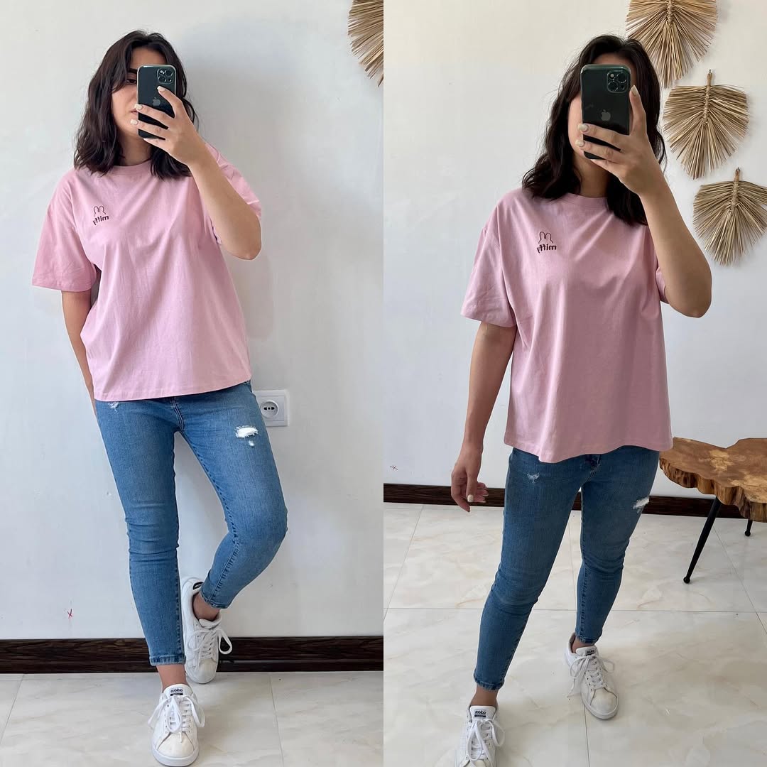 Women’s  Casual T-Shirt –, Round Neck, Half Sleeve,